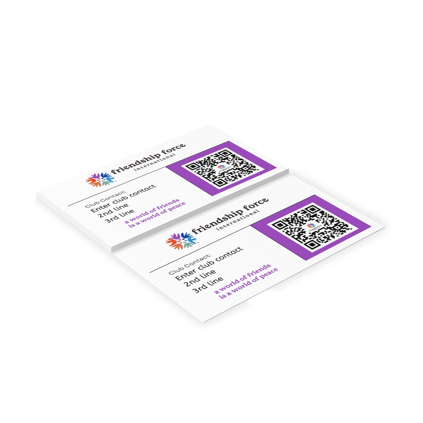 Friendship Force Business Cards